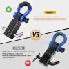 imageNilight Shackle Hitch Receiver 2Inch 45000 LBs Breaking Strength 34 D Ring Trailer Fasten Pin Heavy Duty Solid Recovery Towing Kit for Trucks Jeeps OffRoadBlackBlue