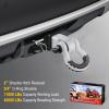 imageNilight Shackle Hitch Receiver 2Inch 45000 LBs Breaking Strength 34 D Ring Trailer Fasten Pin Heavy Duty Solid Recovery Towing Kit for Trucks Jeeps OffRoadWhite