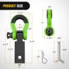 imageNilight Shackle Hitch Receiver 2Inch 45000 LBs Breaking Strength 34 D Ring Trailer Fasten Pin Heavy Duty Solid Recovery Towing Kit for Trucks Jeeps OffRoadBlackGreen