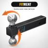 imageNilight Shackle Hitch Receiver 2Inch 45000 LBs Breaking Strength 34 D Ring Trailer Fasten Pin Heavy Duty Solid Recovery Towing Kit for Trucks Jeeps OffRoad2 hitch 2 ball