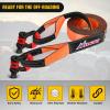 imageNilight Shackle Hitch Receiver 2Inch 45000 LBs Breaking Strength 34 D Ring Trailer Fasten Pin Heavy Duty Solid Recovery Towing Kit for Trucks Jeeps OffRoad20ft Tow Strap DRing Shackle