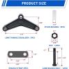 imageNilight Shackle Hitch Receiver 2Inch 45000 LBs Breaking Strength 34 D Ring Trailer Fasten Pin Heavy Duty Solid Recovery Towing Kit for Trucks Jeeps OffRoadTrailer Shackle Kit for Double Eye Springs