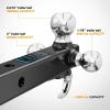 imageNilight Shackle Hitch Receiver 2Inch 45000 LBs Breaking Strength 34 D Ring Trailer Fasten Pin Heavy Duty Solid Recovery Towing Kit for Trucks Jeeps OffRoadTri Ball Mount