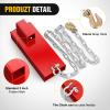 imageNilight Shackle Hitch Receiver 2Inch 45000 LBs Breaking Strength 34 D Ring Trailer Fasten Pin Heavy Duty Solid Recovery Towing Kit for Trucks Jeeps OffRoadForklift Trailer Hitch 55in width