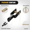 imageNilight Shackle Hitch Receiver 2Inch 45000 LBs Breaking Strength 34 D Ring Trailer Fasten Pin Heavy Duty Solid Recovery Towing Kit for Trucks Jeeps OffRoadQuick Hitch Adapter