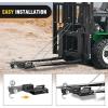 imageNilight Shackle Hitch Receiver 2Inch 45000 LBs Breaking Strength 34 D Ring Trailer Fasten Pin Heavy Duty Solid Recovery Towing Kit for Trucks Jeeps OffRoadForklift Trailer Hitch Black 43in Width