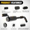 imageNilight Shackle Hitch Receiver 2Inch 45000 LBs Breaking Strength 34 D Ring Trailer Fasten Pin Heavy Duty Solid Recovery Towing Kit for Trucks Jeeps OffRoadHitch Lock Pin 12  58 Black