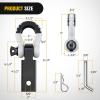 imageNilight Shackle Hitch Receiver 2Inch 45000 LBs Breaking Strength 34 D Ring Trailer Fasten Pin Heavy Duty Solid Recovery Towing Kit for Trucks Jeeps OffRoadBlackWhite