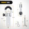 imageNilight Shackle Hitch Receiver 2Inch 45000 LBs Breaking Strength 34 D Ring Trailer Fasten Pin Heavy Duty Solid Recovery Towing Kit for Trucks Jeeps OffRoadWhite