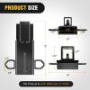 imageNilight Shackle Hitch Receiver 2Inch 45000 LBs Breaking Strength 34 D Ring Trailer Fasten Pin Heavy Duty Solid Recovery Towing Kit for Trucks Jeeps OffRoadForklift Trailer Hitch Black 43in Width