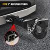 imageNilight Shackle Hitch Receiver 2Inch 45000 LBs Breaking Strength 34 D Ring Trailer Fasten Pin Heavy Duty Solid Recovery Towing Kit for Trucks Jeeps OffRoadPintle Hitch
