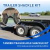 imageNilight Shackle Hitch Receiver 2Inch 45000 LBs Breaking Strength 34 D Ring Trailer Fasten Pin Heavy Duty Solid Recovery Towing Kit for Trucks Jeeps OffRoadTrailer Shackle Kit for Double Eye Springs