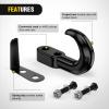 imageNilight Shackle Hitch Receiver 2Inch 45000 LBs Breaking Strength 34 D Ring Trailer Fasten Pin Heavy Duty Solid Recovery Towing Kit for Trucks Jeeps OffRoadBoltOn Tow Hooks