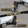 imageNilight Shackle Hitch Receiver 2Inch 45000 LBs Breaking Strength 34 D Ring Trailer Fasten Pin Heavy Duty Solid Recovery Towing Kit for Trucks Jeeps OffRoadTriBall Trailer Hitch Adjustable