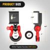 imageNilight Shackle Hitch Receiver 2Inch 45000 LBs Breaking Strength 34 D Ring Trailer Fasten Pin Heavy Duty Solid Recovery Towing Kit for Trucks Jeeps OffRoadToyota Tacoma DRing Shackle
