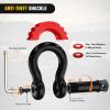 imageNilight Shackle Hitch Receiver 2Inch 45000 LBs Breaking Strength 34 D Ring Trailer Fasten Pin Heavy Duty Solid Recovery Towing Kit for Trucks Jeeps OffRoad20ft Tow Strap DRing Shackle Hitch