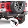 imageNilight Shackle Hitch Receiver 2Inch 45000 LBs Breaking Strength 34 D Ring Trailer Fasten Pin Heavy Duty Solid Recovery Towing Kit for Trucks Jeeps OffRoadTriBall Mount DRing Shackle