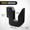 imageNilight Shackle Hitch Receiver 2Inch 45000 LBs Breaking Strength 34 D Ring Trailer Fasten Pin Heavy Duty Solid Recovery Towing Kit for Trucks Jeeps OffRoadQuick Hitch Top Hook