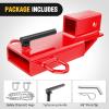 imageNilight Shackle Hitch Receiver 2Inch 45000 LBs Breaking Strength 34 D Ring Trailer Fasten Pin Heavy Duty Solid Recovery Towing Kit for Trucks Jeeps OffRoadForklift Trailer Hitch Red 43in Width