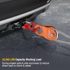 imageNilight Shackle Hitch Receiver 2Inch 45000 LBs Breaking Strength 34 D Ring Trailer Fasten Pin Heavy Duty Solid Recovery Towing Kit for Trucks Jeeps OffRoadWinch Snatch Block 10T