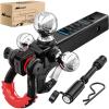 Tri-Ball Mount D-Ring Shackle