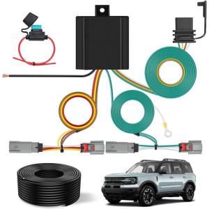 imageNilight 4 Pin Trailer Wiring Harness Kit 56478 Vehicle Standard 4 Way Connector Custom for 2014 2015 2016 2017 2018 2019 2020 2021 2022 2023 2024 Ram ProMaster 1500 2500 3500 Simple Fit Tow HitchFord Bronco Sport 20212024