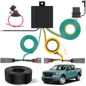 imageNilight 4 Pin Trailer Wiring Harness Kit 56478 Vehicle Standard 4 Way Connector Custom for 2014 2015 2016 2017 2018 2019 2020 2021 2022 2023 2024 Ram ProMaster 1500 2500 3500 Simple Fit Tow HitchFord Maverick 20222024