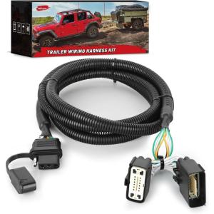 imageNilight 4 Pin Trailer Wiring Harness Kit 56478 Vehicle Standard 4 Way Connector Custom for 2014 2015 2016 2017 2018 2019 2020 2021 2022 2023 2024 Ram ProMaster 1500 2500 3500 Simple Fit Tow HitchFord Explorer 20112019