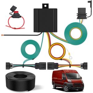 imageNilight 4 Pin Trailer Wiring Harness Kit 56478 Vehicle Standard 4 Way Connector Custom for 2014 2015 2016 2017 2018 2019 2020 2021 2022 2023 2024 Ram ProMaster 1500 2500 3500 Simple Fit Tow HitchRam ProMaster 20142024
