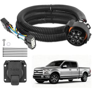 imageNilight 4 Pin Trailer Wiring Harness Kit 56478 Vehicle Standard 4 Way Connector Custom for 2014 2015 2016 2017 2018 2019 2020 2021 2022 2023 2024 Ram ProMaster 1500 2500 3500 Simple Fit Tow HitchFord F150 20152020