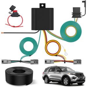 imageNilight 4 Pin Trailer Wiring Harness Kit 56478 Vehicle Standard 4 Way Connector Custom for 2014 2015 2016 2017 2018 2019 2020 2021 2022 2023 2024 Ram ProMaster 1500 2500 3500 Simple Fit Tow HitchFord Explorer 20202024Taurus 20102019