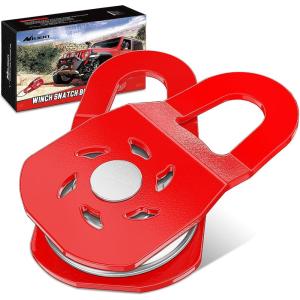 imageNilight Shackle Hitch Receiver 2Inch 45000 LBs Breaking Strength 34 D Ring Trailer Fasten Pin Heavy Duty Solid Recovery Towing Kit for Trucks Jeeps OffRoadWinch Snatch Block