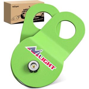 imageNilight Shackle Hitch Receiver 2Inch 45000 LBs Breaking Strength 34 D Ring Trailer Fasten Pin Heavy Duty Solid Recovery Towing Kit for Trucks Jeeps OffRoadWinch Snatch Block 8T