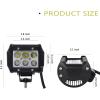 imageNilight  18001SD 4PCS 4Inch 36W Triple Row Spot LED Light Bar 3600LM Driving Lights Fog Light Led Off Road Lights for Trucks Jeep UTV ATV Marine Boat