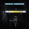 imageNilight 23Inch 297W Triple Row 29700LM Flood Spot Combo LED Light Bar Fog Lights With OffRoad Light Mounting Bracket Horizontal Bar Tube Clamp 2 Years Warranty
