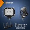 imageNilight 2PCS 4 Inch 18W Flood LED Light Bars Off Road Driving Fog Lights With OffRoad Light Mounting Bracket Horizontal Bar Tube Clamp 2 Years Warranty