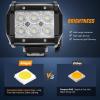 imageNilight 2PCS 4 Inch 18W Flood LED Light Bars Off Road Driving Fog Lights With OffRoad Light Mounting Bracket Horizontal Bar Tube Clamp 2 Years Warranty