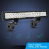 imageNilight 2PCS 5Inch 72W Double Row 7200LM Flood LED Light Bar Fog Lights With OffRoad Light Mounting Bracket Horizontal Bar Tube Clamp 2 Years Warranty