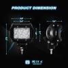 imageNilight LED Light Bar 2PCS 18W Spot Led Off Road Lights With 12V 5Pin Rocker Switch 16AWG Wiring Harness Kit2 Lead  2 Years Warranty