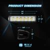 imageNilight LED Light Bar 2PCS 18w Spot Driving Fog Light With 12V 5Pin Rocker Switch 16AWG Wiring Harness Kit2 Lead  2 Years Warranty