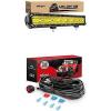 imageNilight LED Light Bar 20Inch 420W Amber Spot Flood Combo Led Off Road Lights with 12V 16AWG Wiring Harness Kit2 Lead 2 Years Warranty