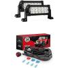 imageNilight LED Light Bar 2PCS 7Inch 36W Spot Led Off Road Lights with 12V 16AWG Wiring Harness Kit2 Lead 2 Years Warranty
