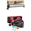 imageNilight LED Light Bar 32Inch 180W Spot Flood Combo Led Off Road Lights with 12V 14AWG Wiring Harness Kit1 Lead 2 Years Warranty