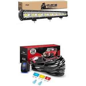 imageNilight LED Light Bar 26Inch 540W Spot Flood Combo Led Off Road Lights with 12V 5Pin Rocker Switch 14AWG Wiring Harness Kit1 Lead 2 Years Warranty