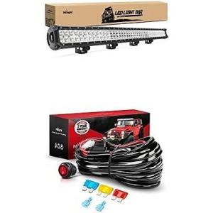imageNilight LED Light Bar 36Inch 252W Spot Flood Combo Led Off Road Lights with 12V 14AWG Wiring Harness Kit1 Lead 2 Years Warranty