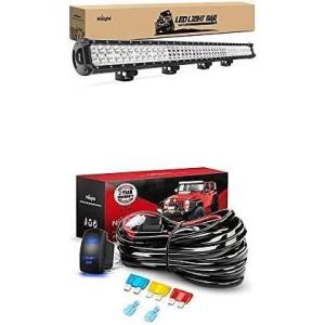 imageNilight LED Light Bar 36Inch 252W Spot Flood Combo Led Off Road Lights with 12V 5Pin Rocker Switch 14AWG Wiring Harness Kit1 Lead 2 Years Warranty