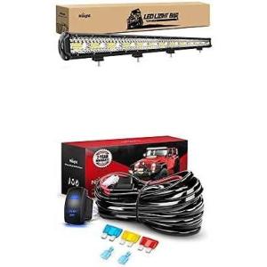 imageNilight LED Light Bar 37Inch 780W Spot Flood Combo Led Off Road Lights with 12V 5Pin Rocker Switch 14AWG Wiring Harness Kit1 Lead 2 Years Warranty