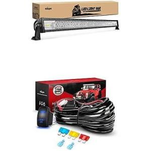 imageNilight LED Light Bar 42Inch 648W Spot Flood Combo Led Off Road Lights with 12V 5Pin Rocker Switch 14AWG Wiring Harness Kit1 Lead 2 Years Warranty