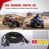 imageNilight 14AWG 18AWG LED Light Bar Wiring Harness Kit with Pulse Power Plug Connector 12V On Off 5Pin Rocker Switch Relay Fuse for Polaris RZR General Ranger Pulse Bus bar  3 Leads Blue16AWG UTV Fan Override Switch Wiring Harness Kit