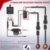 imageNilight 14AWG 18AWG LED Light Bar Wiring Harness Kit with Pulse Power Plug Connector 12V On Off 5Pin Rocker Switch Relay Fuse for Polaris RZR General Ranger Pulse Bus bar  3 Leads BlueUTV Turn Signal Wiring Harness KitVertical